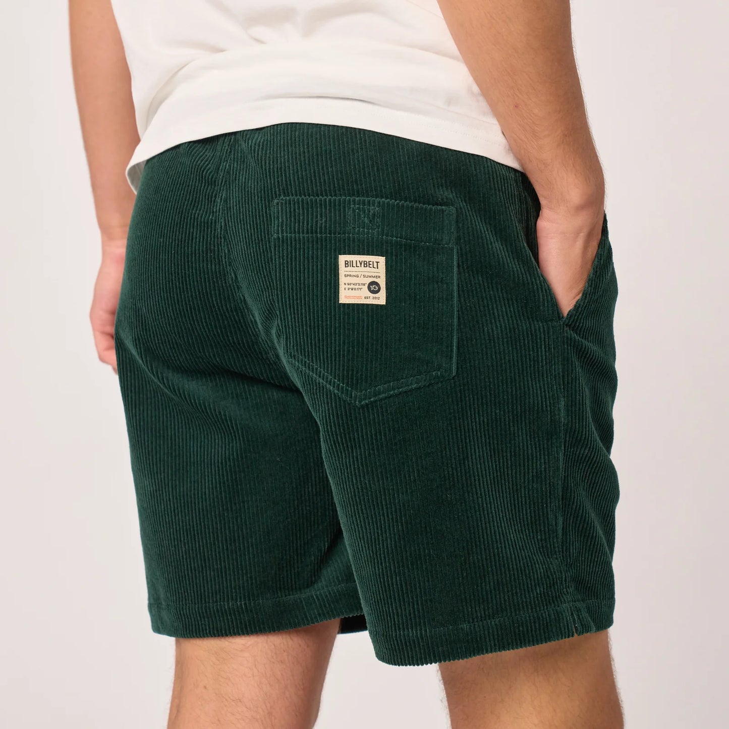 Billybelt - Short en velours - Vert foncé