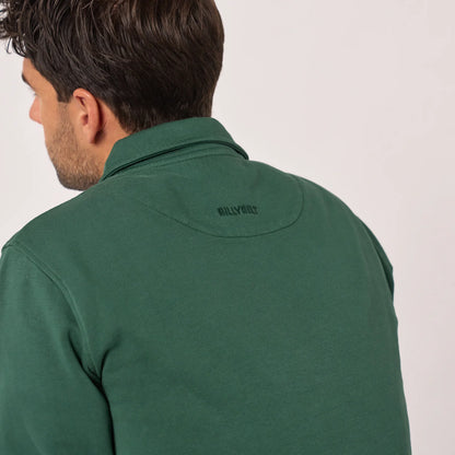 Billybelt - Sweat col camioneur - Coton biologique - Vert foncé