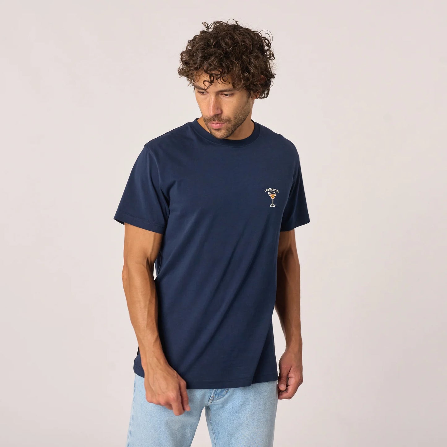 Billybelt - T-shirt Dolce Vita - 100% coton biologique - Bleu marine