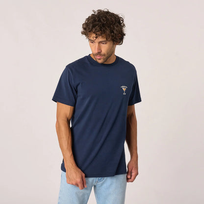 Billybelt - T-shirt Dolce Vita - 100% coton biologique - Bleu marine