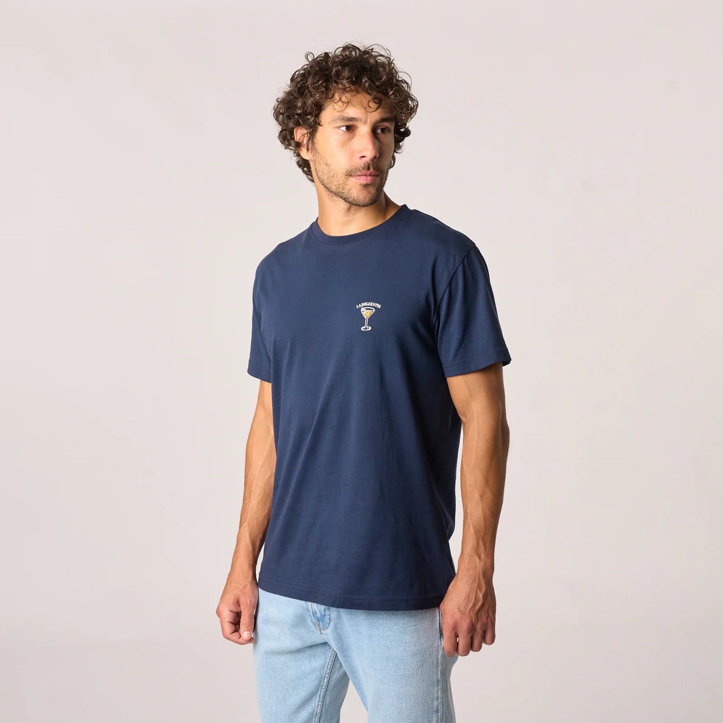 Billybelt - T-shirt Dolce Vita - 100% coton biologique - Bleu marine