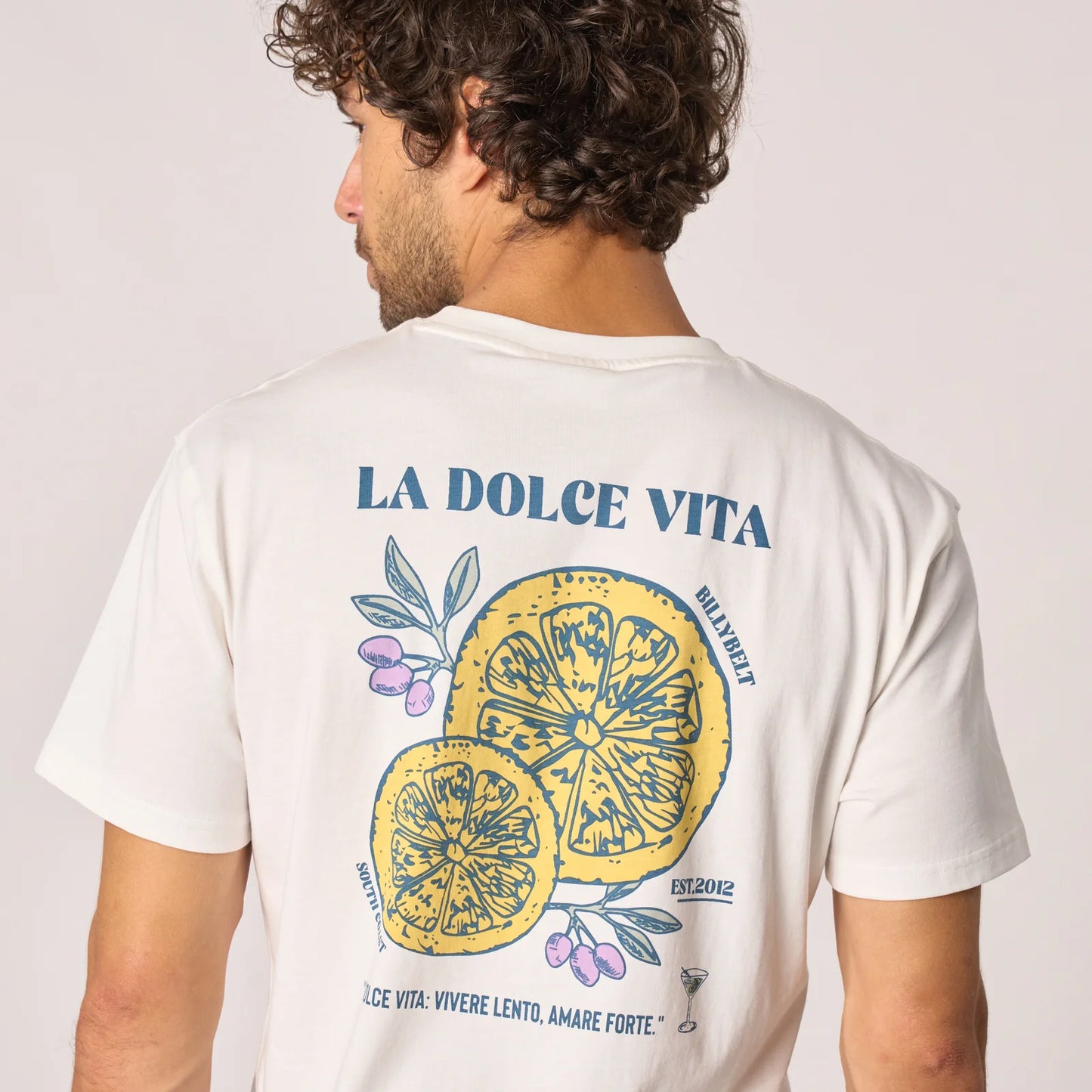 Billybelt - T-shirt Dolce Vita - 100% coton biologique - Blanc