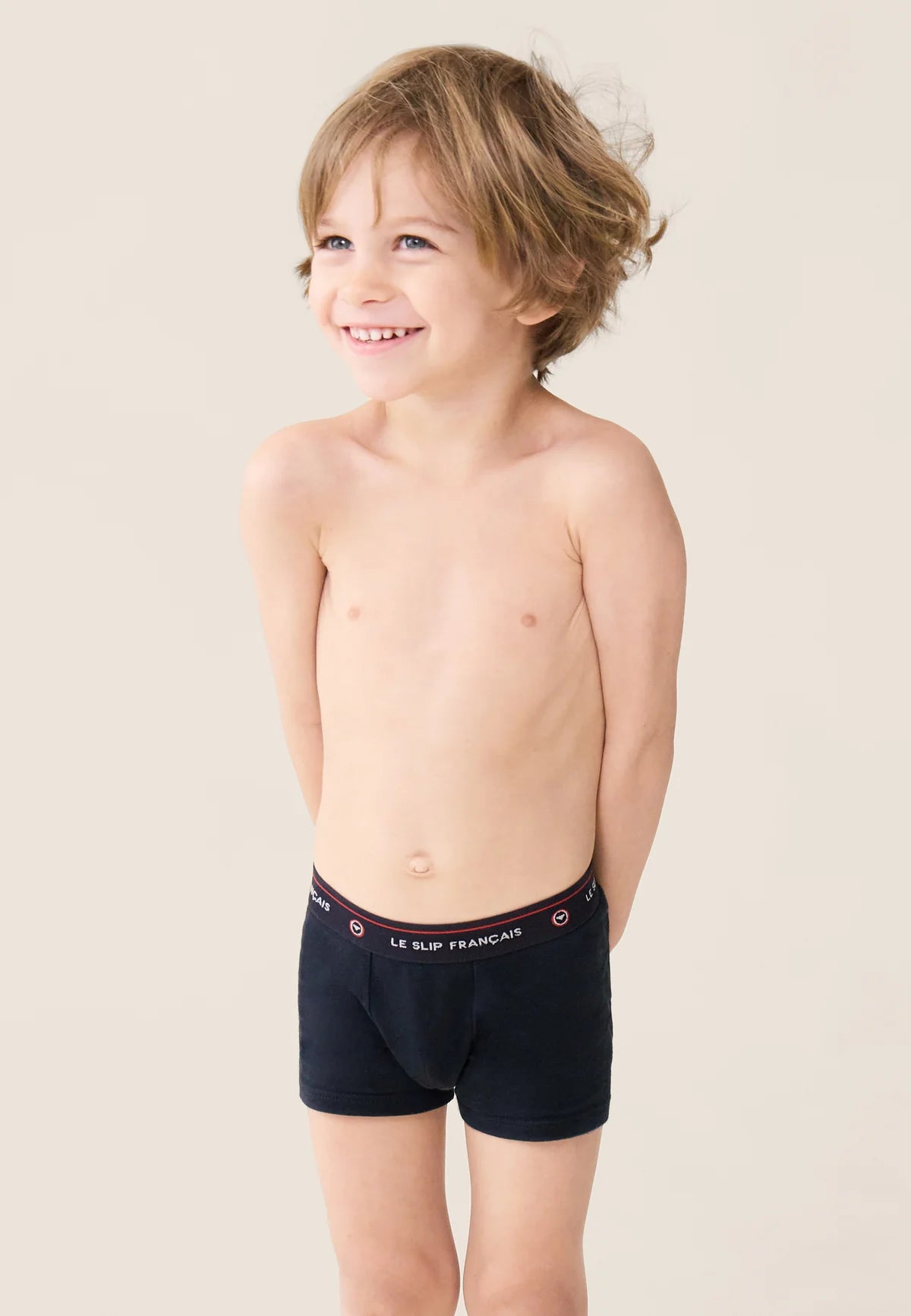 Le Slip Français - Boxer enfant en coton Petit Joseph - Bleu marine