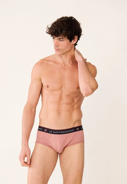 Le Slip Français - Slip en coton Intrépide - Rose des bois