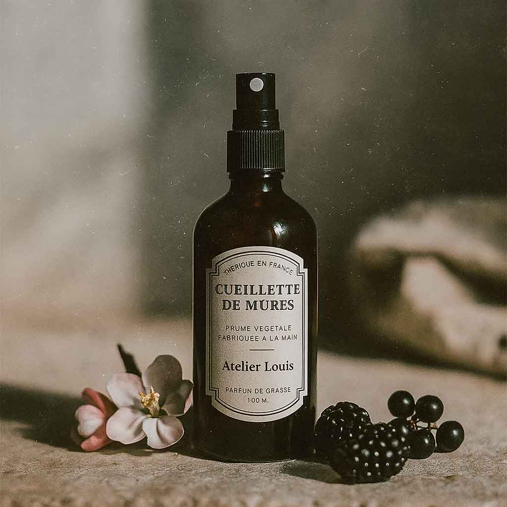 Atelier Louis - Brume d'intérieur végétale française - Cueillette de Mûres - 100 ml