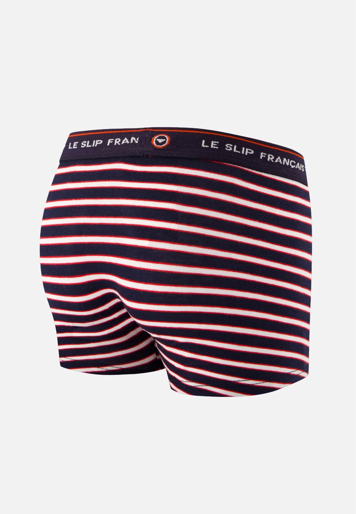 Le Slip Français - Boxer enfant en coton Petit Joseph rayé - Bleu marine rouge et blanc