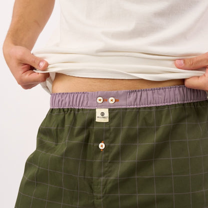 Billybelt - Caleçon City Green - 100% coton Bio