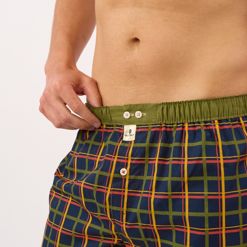 Billybelt - Caleçon Urban Tartan - 100% coton Bio