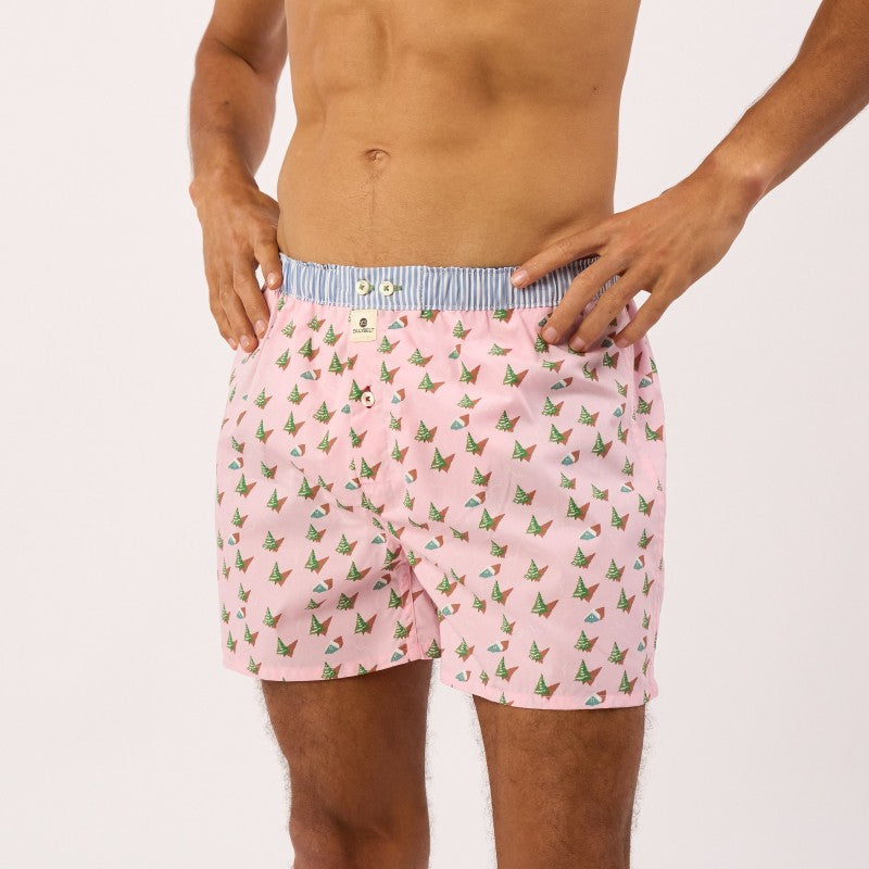 Billybelt - Caleçon Pink Forest - 100% coton Bio