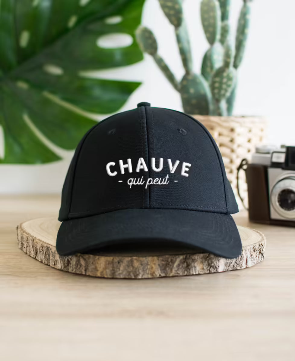 Monsieur TSHIRT - Casquette brodée - Chauve qui peut