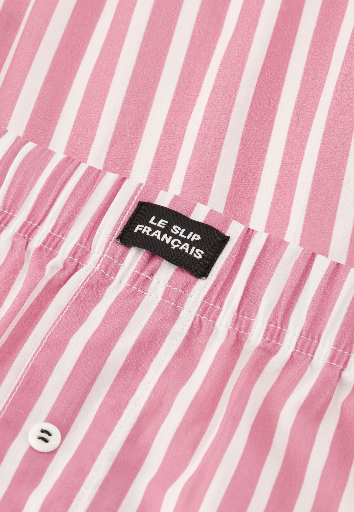 Le Slip Français - Caleçon en coton Jacques à rayures - Rose & blanc