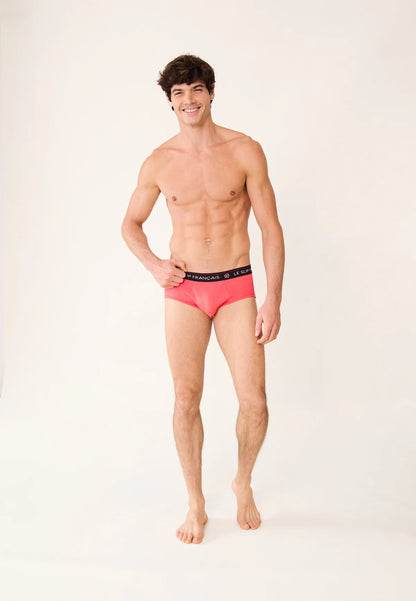 Le Slip Français - Slip en coton Intrépide - Rose néon