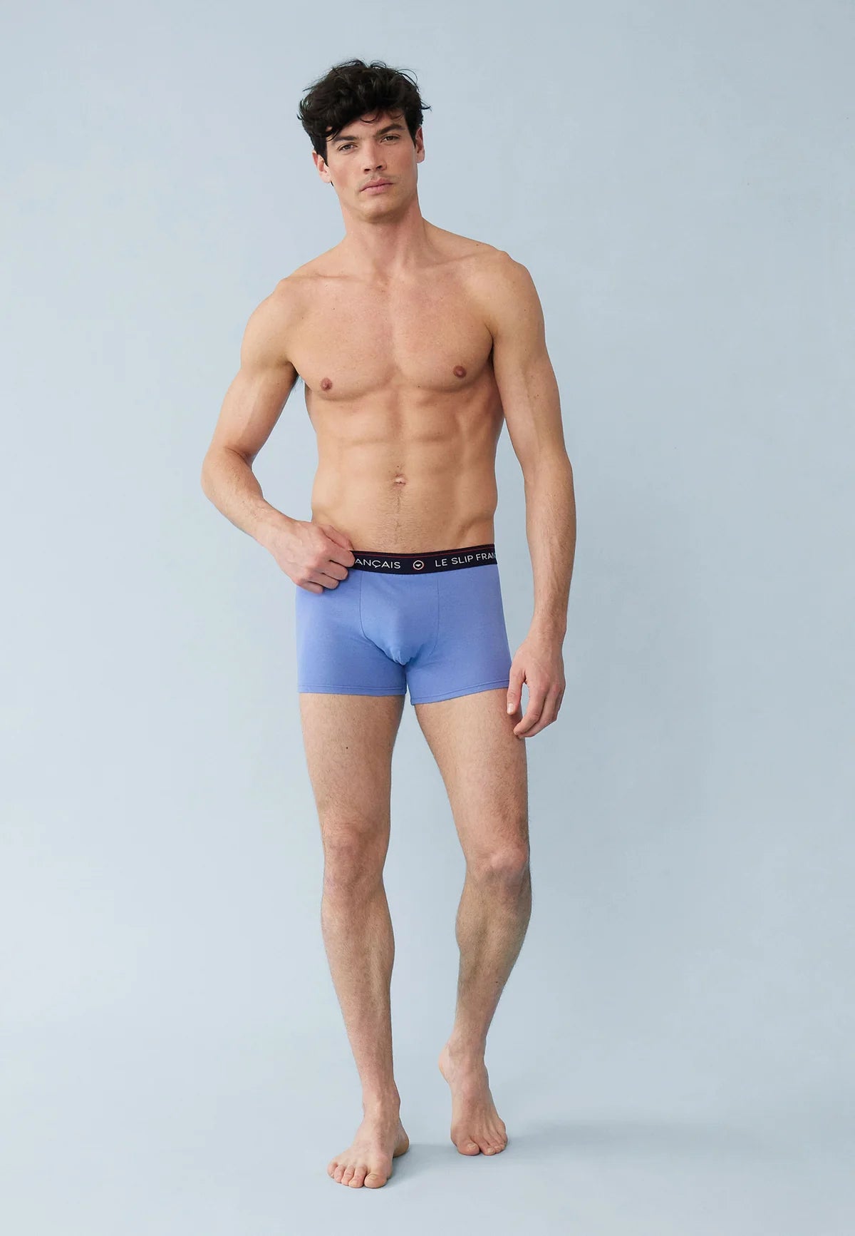 Le Slip Français - Trio boxer Redoutable - Bleu marine bleu jean & noir