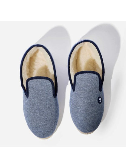 Le Slip Français - Chaussons en laine - Bleu jean