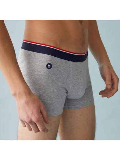 Le Slip Français - Coffret boxers Marius - Trio - Bleu gris & marinière