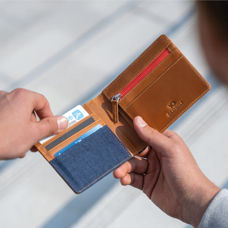 Billybelt - Portefeuille en cuir - Bleu