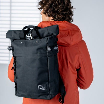 Billybelt - Sac à dos Roll Top - 100% recyclé - Noir