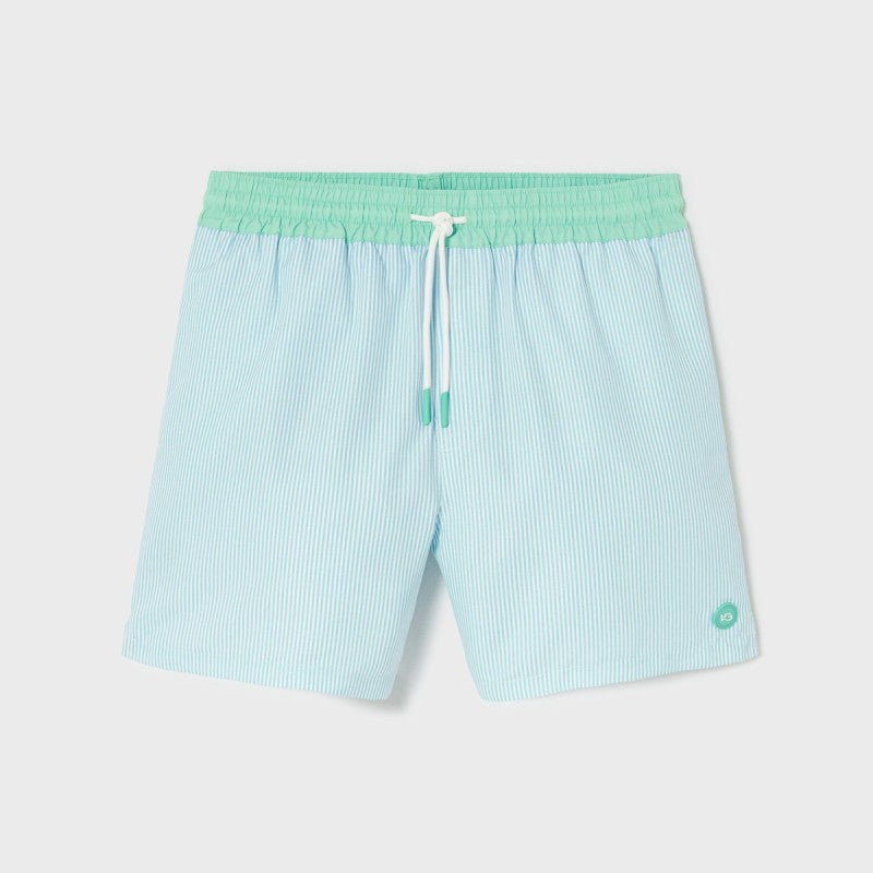 Billybelt - Short de bain Sunset Splash à rayures - 100% recyclé - Bleu & banc