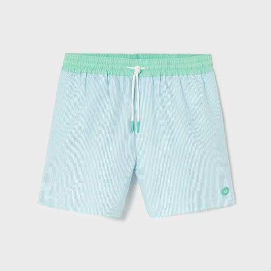Billybelt - Short de bain Sunset Splash à rayures - 100% recyclé - Bleu & banc