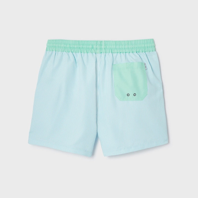 Billybelt - Short de bain Sunset Splash à rayures - 100% recyclé - Bleu & banc