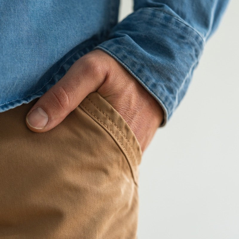 Billybelt - Bermuda First Horizon - 100% coton Bio - Camel