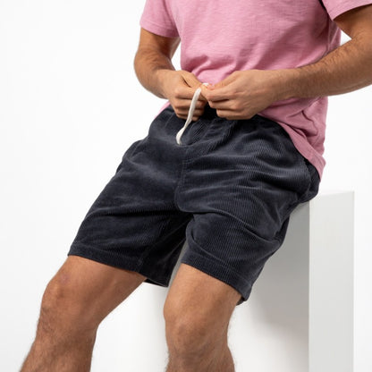 Billybelt - Short en velours Beach Horizon - Anthracite