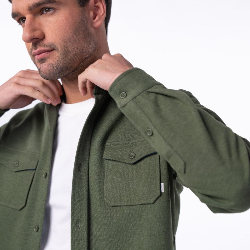 Billybelt - Surchemise en maille infroissable - Kaki