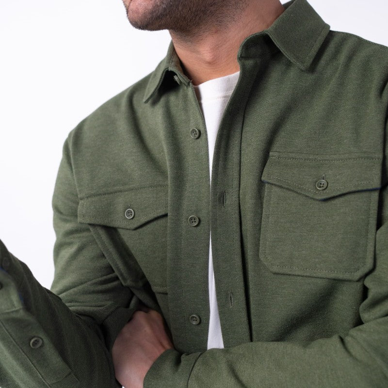 Billybelt - Surchemise en maille infroissable - Kaki