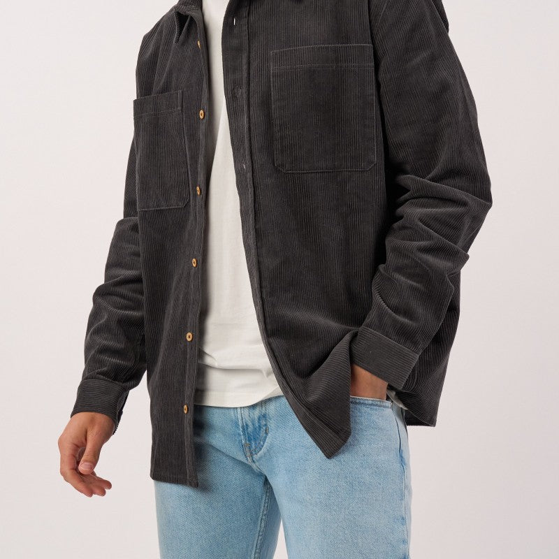 Billybelt -Surchemise oversize en velours - Anthracite