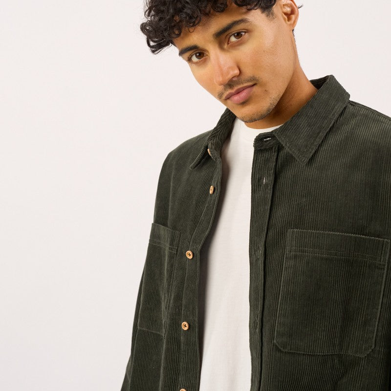 Billybelt -Surchemise oversize en velours - Vert