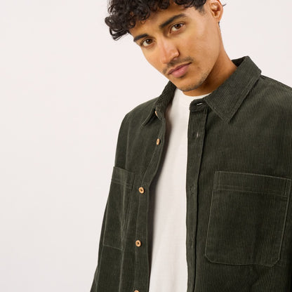 Billybelt -Surchemise oversize en velours - Vert