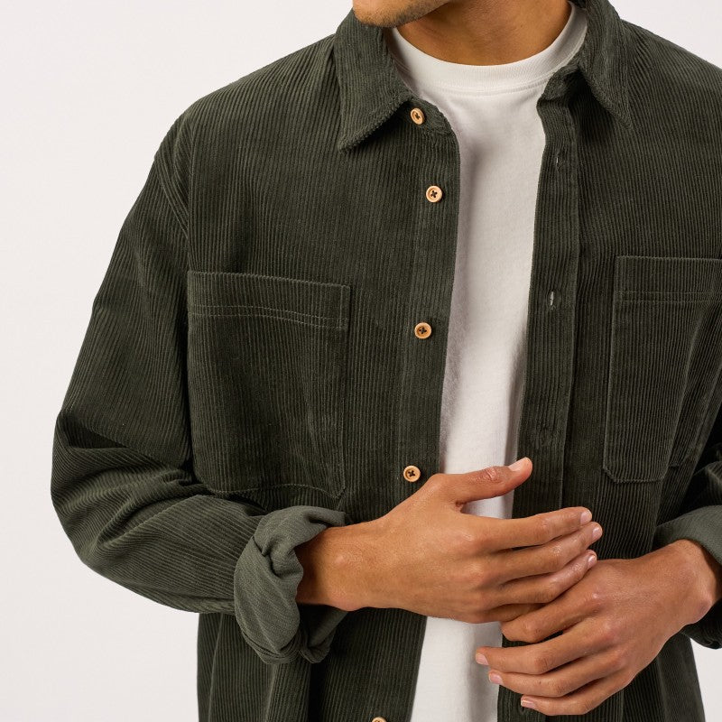 Billybelt -Surchemise oversize en velours - Vert