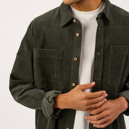 Billybelt -Surchemise oversize en velours - Vert