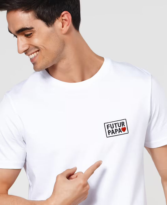 Monsieur T-Shirt - T-shirt "Futur papa" - Blanc