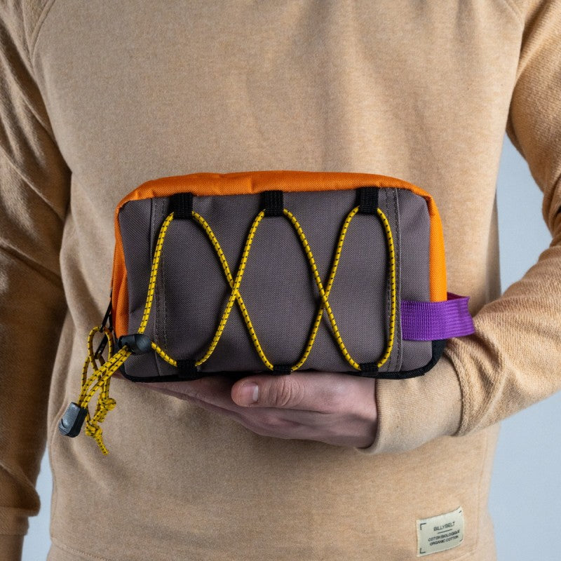 Billybelt - Trousse de toilette - 100% recyclée - Orange et taupe