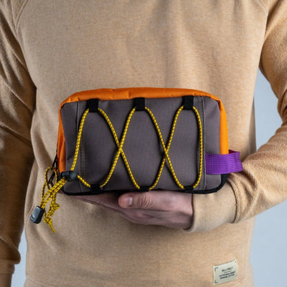 Billybelt - Trousse de toilette - 100% recyclée - Orange et taupe