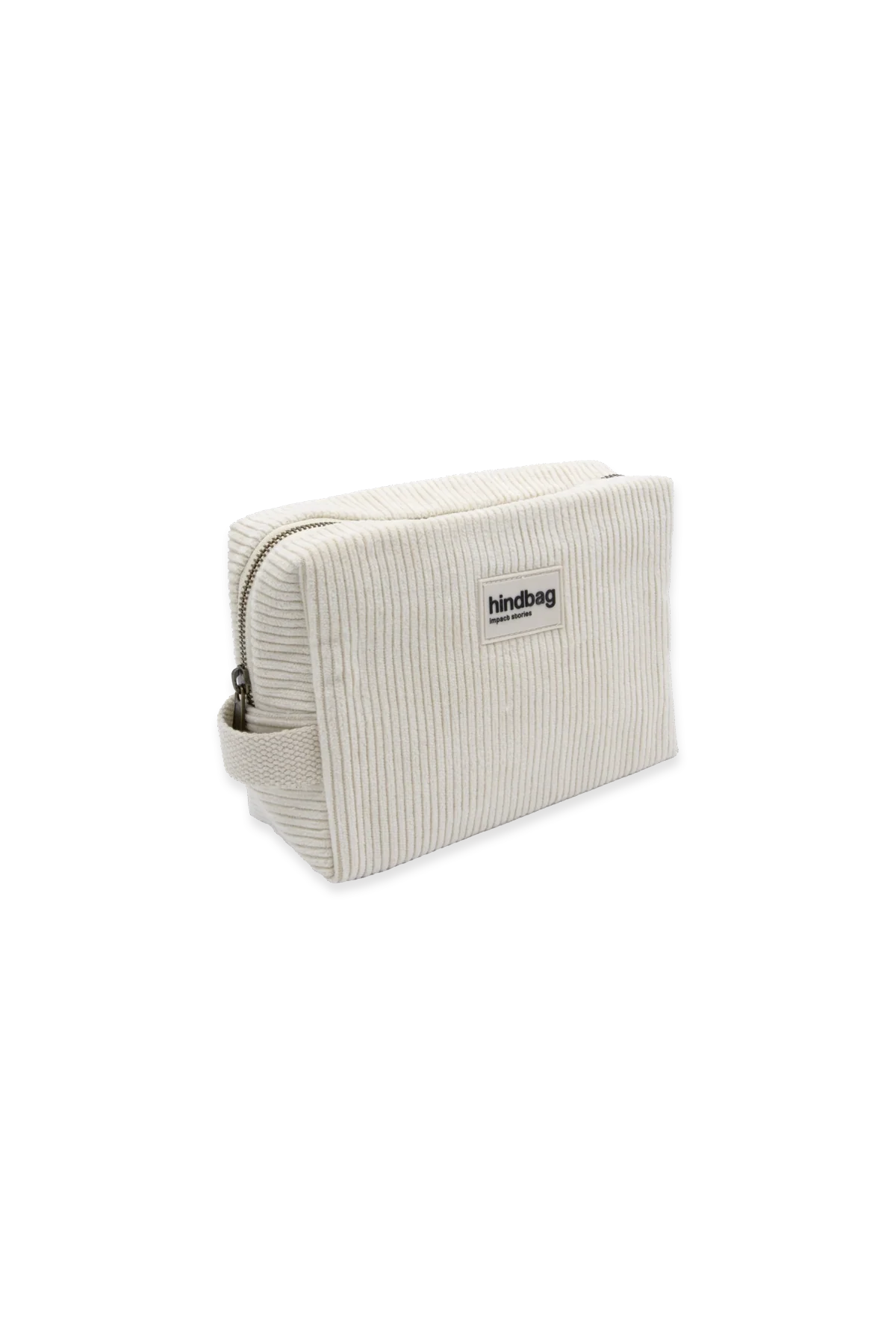 Hindbag - Trousse de toilette Léon en velours - Blanc cassé