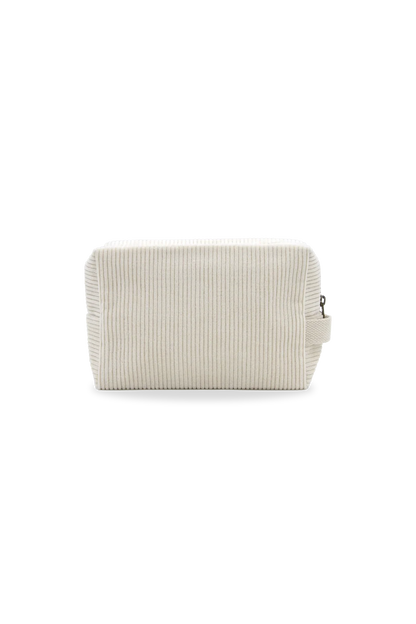 Hindbag - Trousse de toilette Léon en velours - Blanc cassé